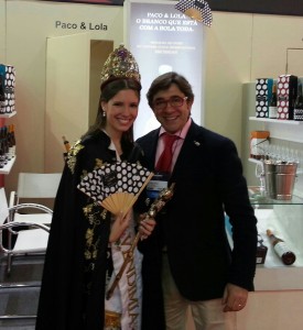 Con la reina de la Vendimia Argentina