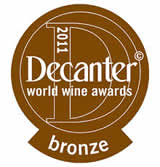 Bronze medal, decanter world wine awards 2011