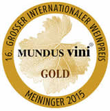 Gold medal, Mundus Vini 2015
