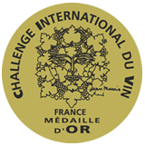 Medaille d'or, Challenge International du Vin 2013