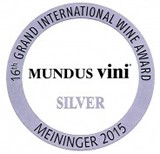 Silver medal, Mundus Vini 2015