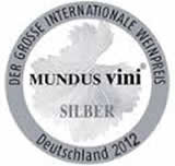 Silver medal, mundusvini 2012